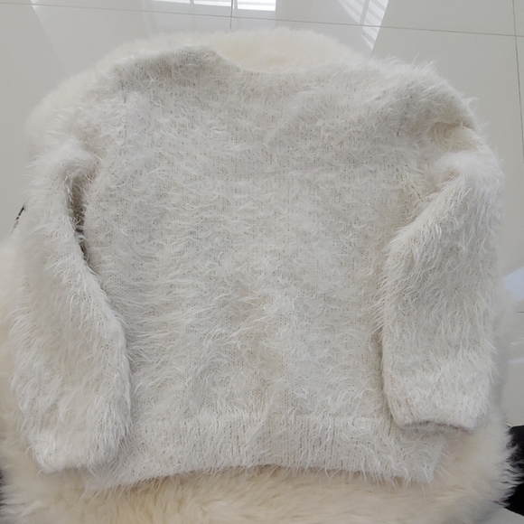 H&M cat face fluffy sweater 1.5, 2 years toddler - Picture 5 of 5